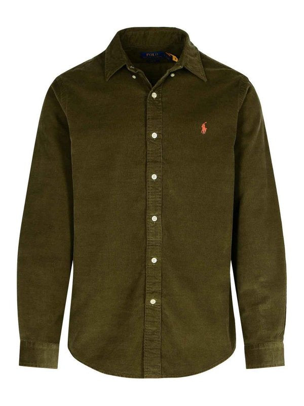 Camicia In Cotone Verde