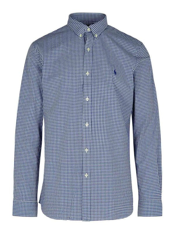 Camicia In Cotone Blu Scuro