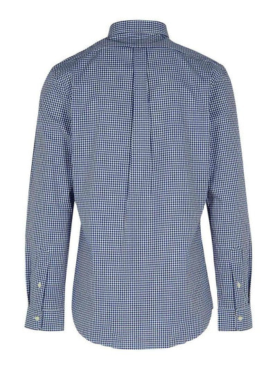 Camicia In Cotone Blu Scuro