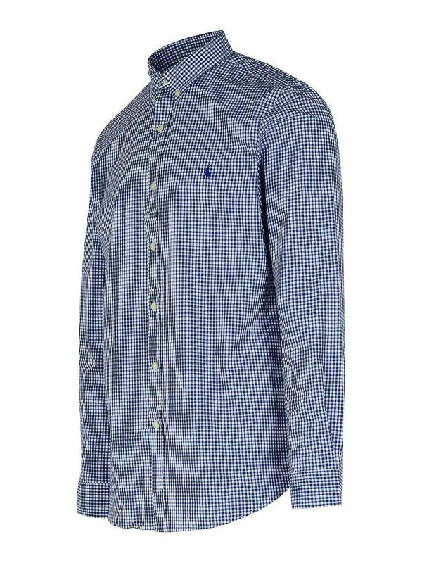 Camicia In Cotone Blu Scuro