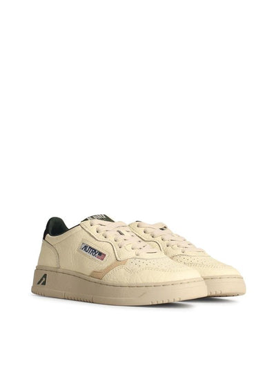 Sneakers  In Pelle Color Crema