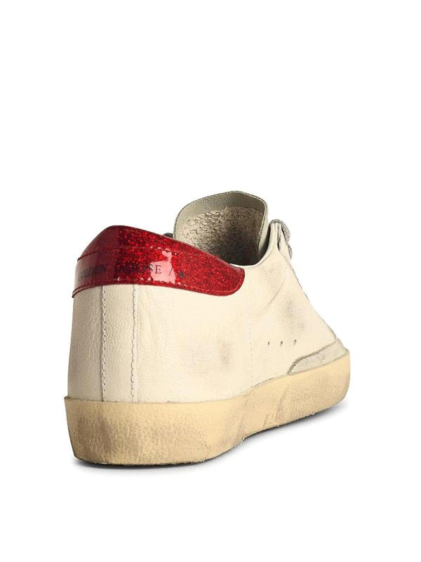 Sneakers  In Pelle Bianca