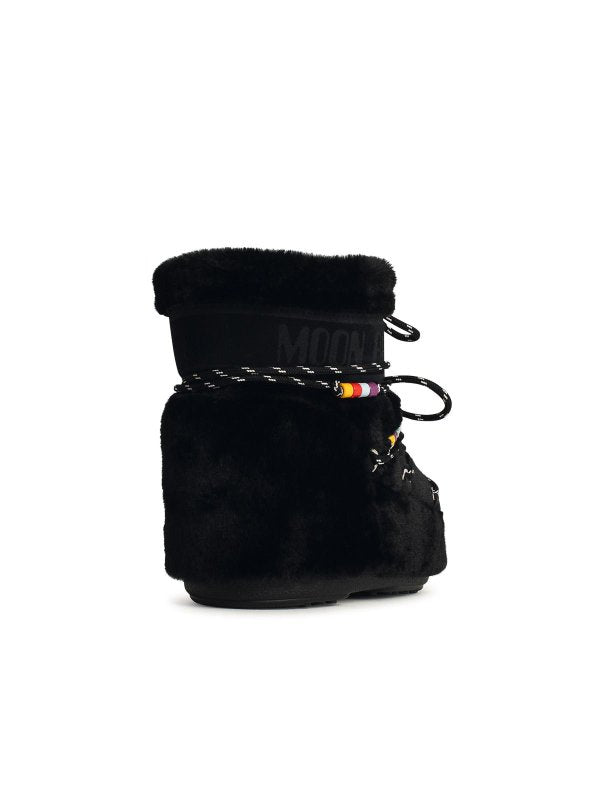 Moon Boot Nero In Misto Poliestere