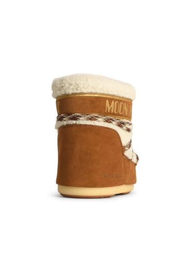 Moon Boot In Shearling Beige