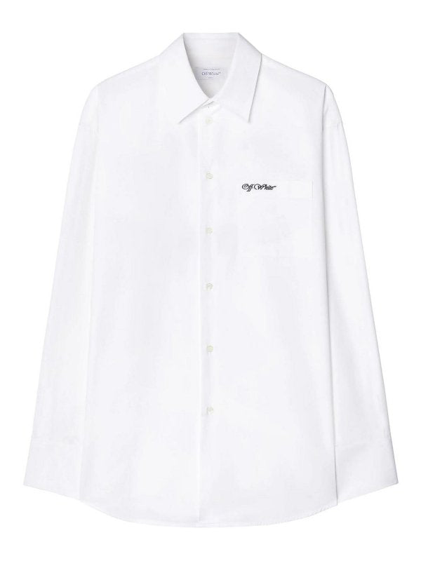 Camicia College In Cotone Bianco