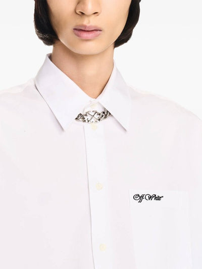 Camicia College In Cotone Bianco