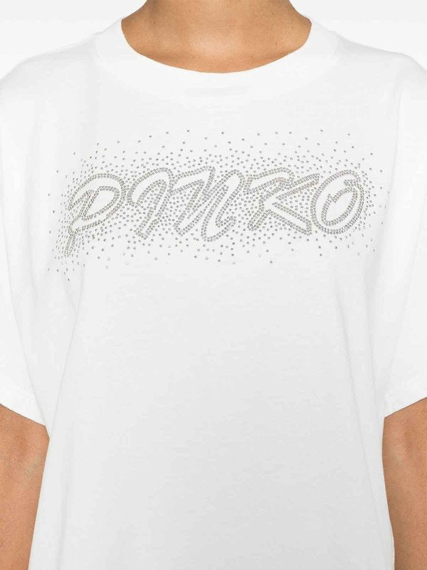 Duetto Studded-logo T-shirt