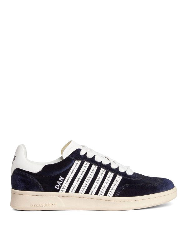 Sneakers Basse Boxer In Velluto