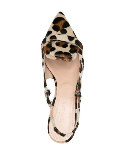 Décolleté  Slingback Con Stampa Leopardata