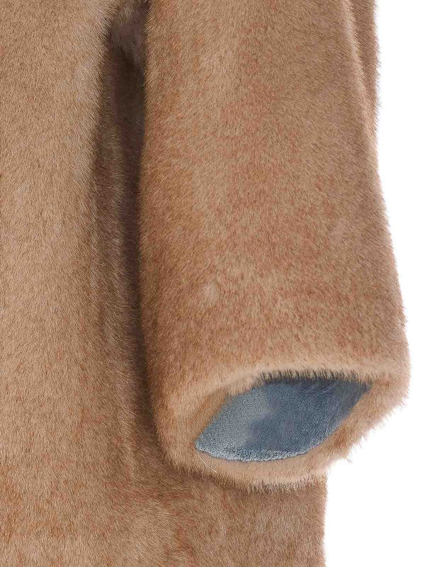 Giacca In Finta Pelliccia Beige