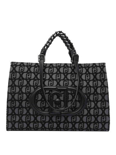 Borsa Shopping Con Logo Monogramma