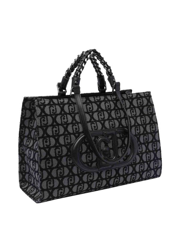 Borsa Shopping Con Logo Monogramma