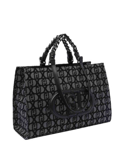 Borsa Shopping Con Logo Monogramma