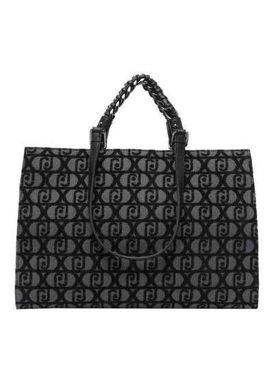 Borsa Shopping Con Logo Monogramma