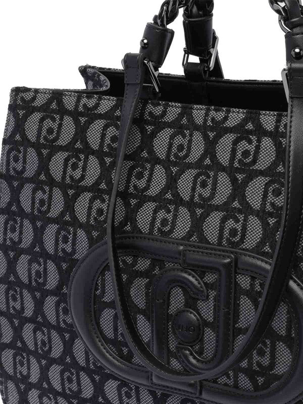 Borsa Shopping Con Logo Monogramma