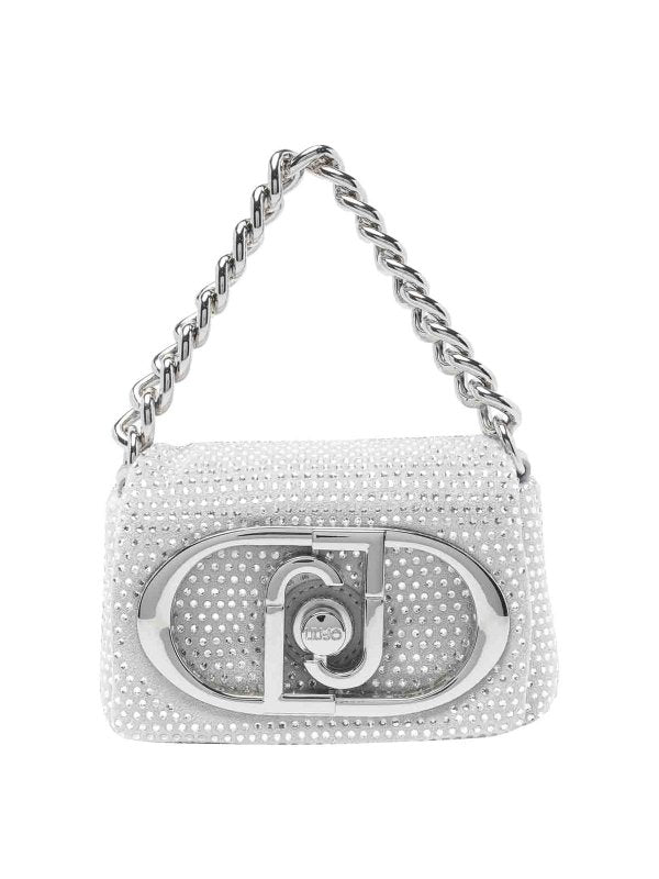 Borsa A Tracolla Con Logo Strass