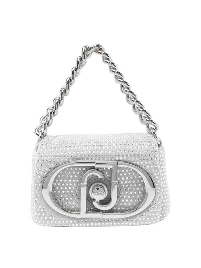 Borsa A Tracolla Con Logo Strass