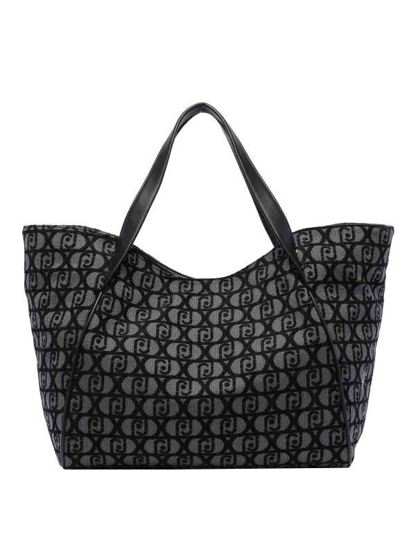 Borsa Shopping Con Logo Jacquard