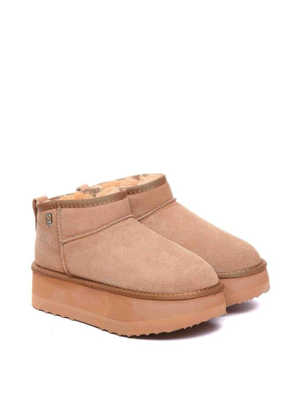 Platform Suede Bootie