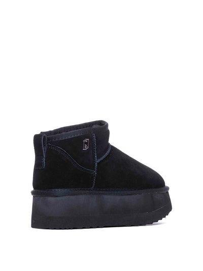 Platform Suede Bootie