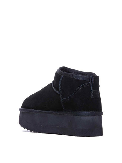 Platform Suede Bootie