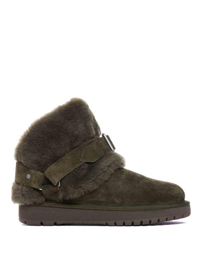 Stivaletti Chubby In Camoscio E Shearling