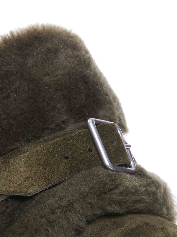 Stivaletti Chubby In Camoscio E Shearling