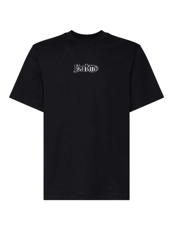 T-shirt Con Logo Graffiti In Cotone