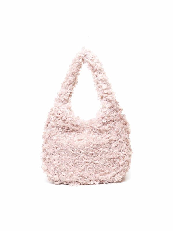 Borsa Hobo Piccola In Peluche