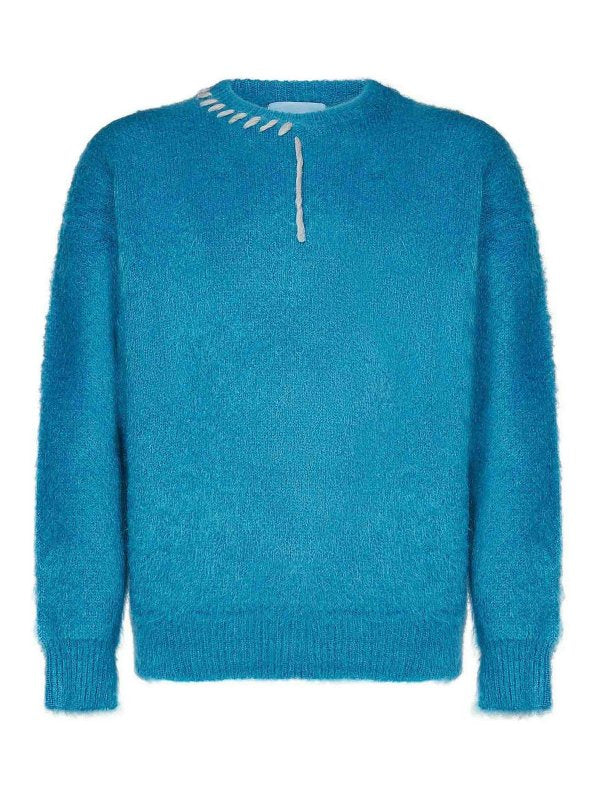 Maglione Girocollo Azzurro