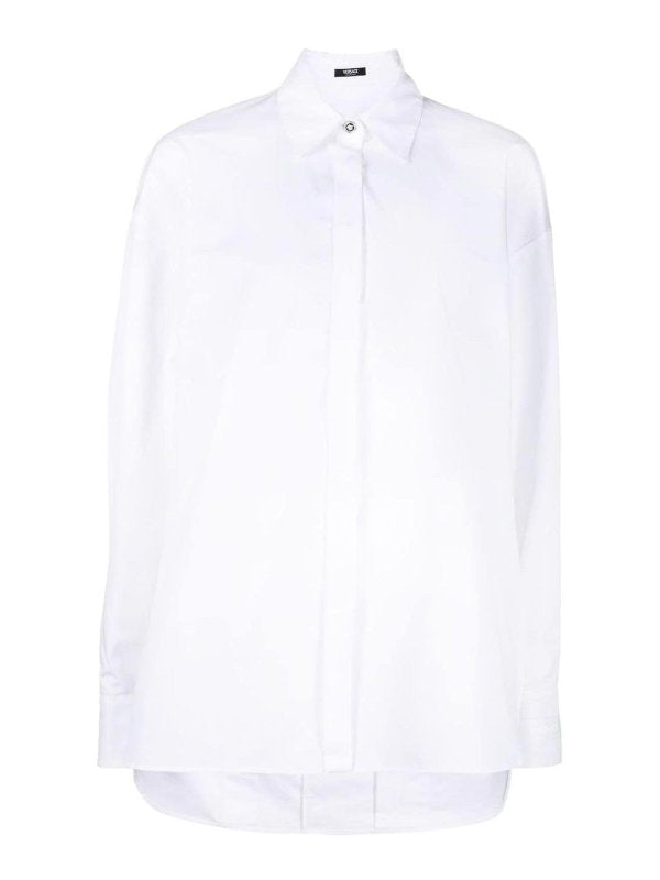 Camicia Oversize Con Spalla Arrotondata