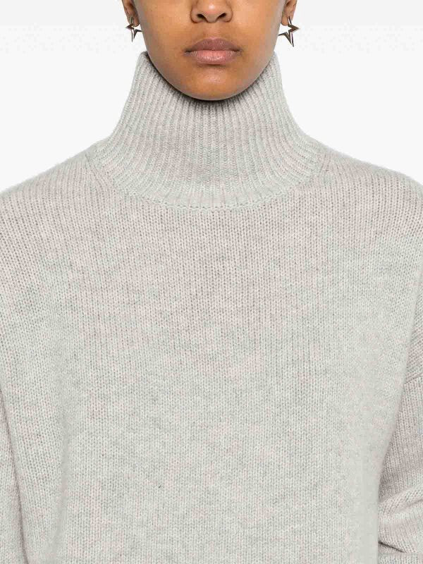 Maglia A Collo Alto In Misto Cashmere