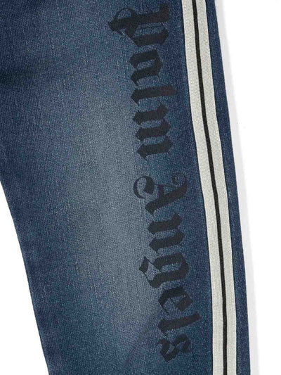 Pantaloni Da Jogging In Pile Denim