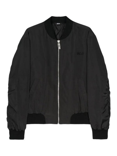 Bomber In Nylon Con Logo