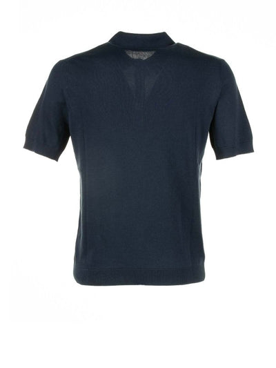 Polo A Maniche Corte Blu Navy