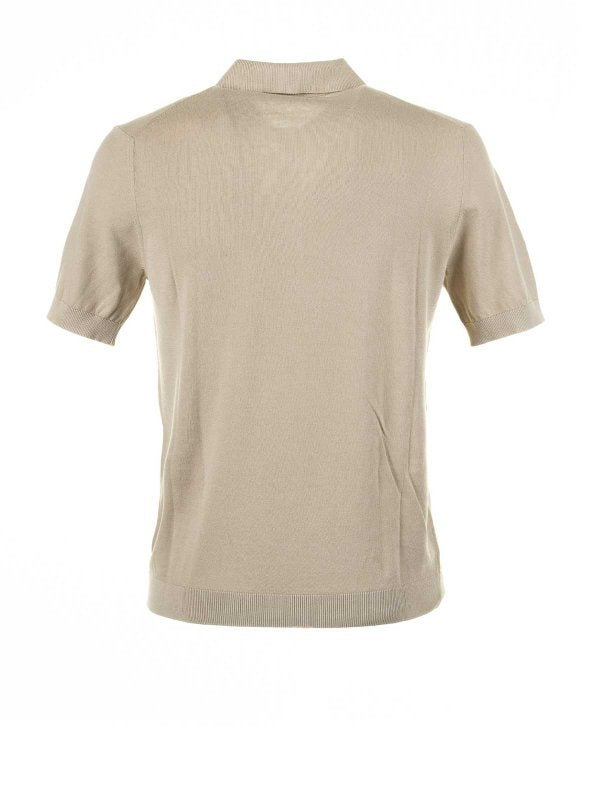 Polo A Maniche Corte Beige