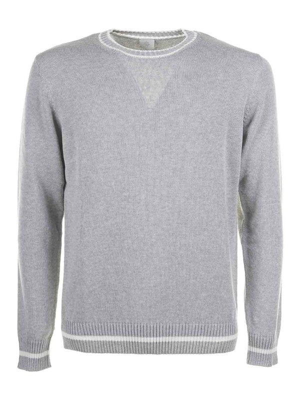 Maglia Girocollo Grigio Chiaro