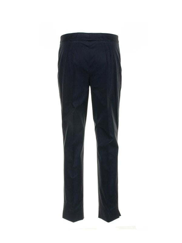 Pantalone Blu Navy In Cotone