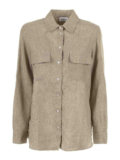 Giacca Camicia Beige