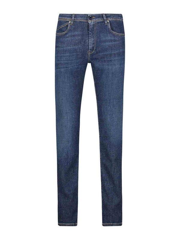 Jeans Slim Fit In Denim Scuro