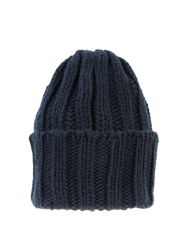 Berretto In Cashmere Blu Navy