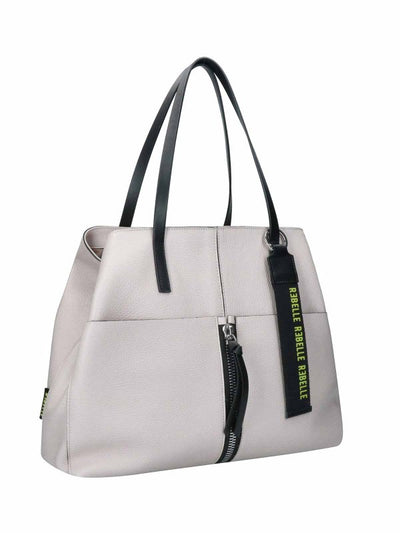 Borsa Shopping Cassandra Beige In Pelle