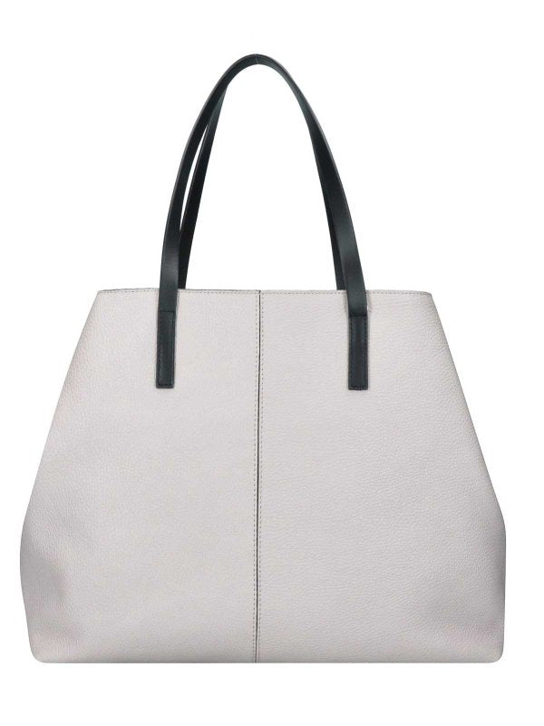 Borsa Shopping Cassandra Beige In Pelle