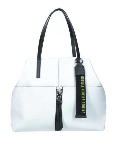 Borsa Shopping Cassandra Bianca In Pelle