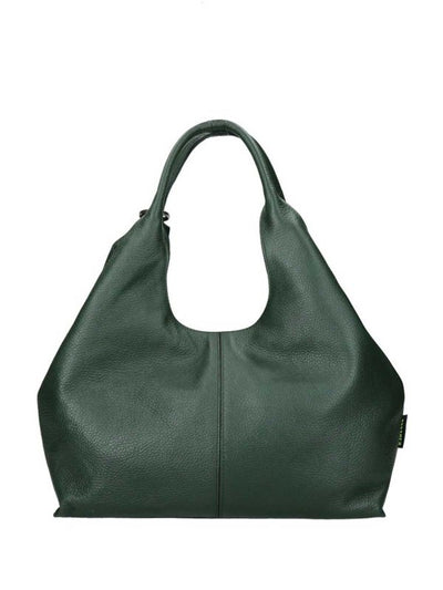 Borsa Shopping Nadia Verde In Pelle