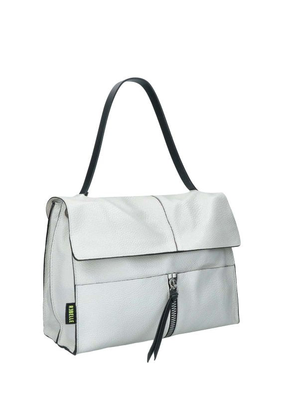 Borsa A Spalla Chloe Satchel Bianco In Pelle