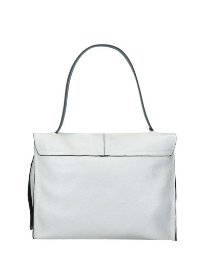 Borsa A Spalla Chloe Satchel Bianco In Pelle