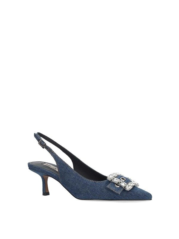 Bibi Lou Chanel Slingback Denim