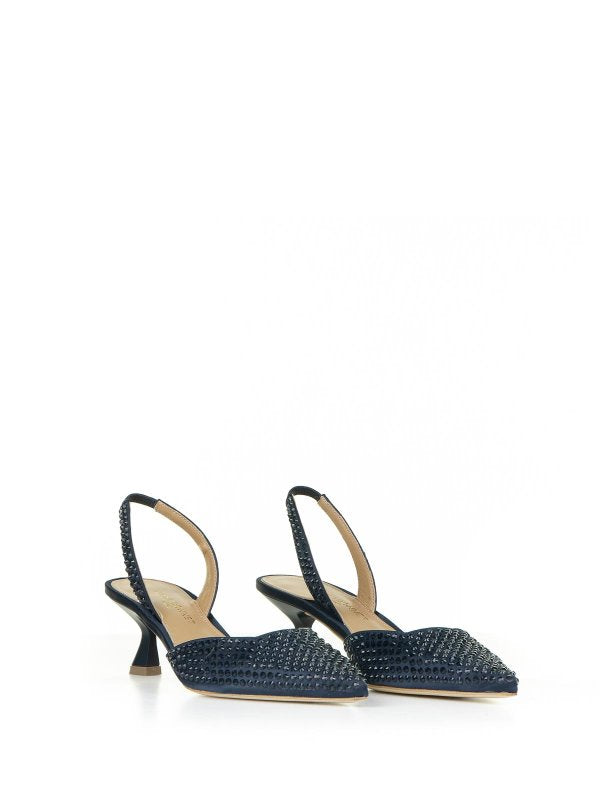 Décolleté Slingback In Raso