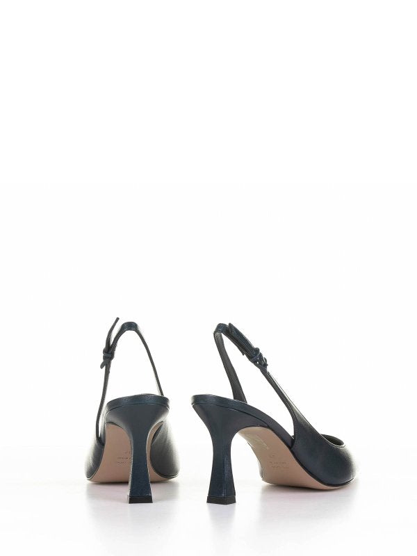 Slingback Chanel In Nappa Blu Navy